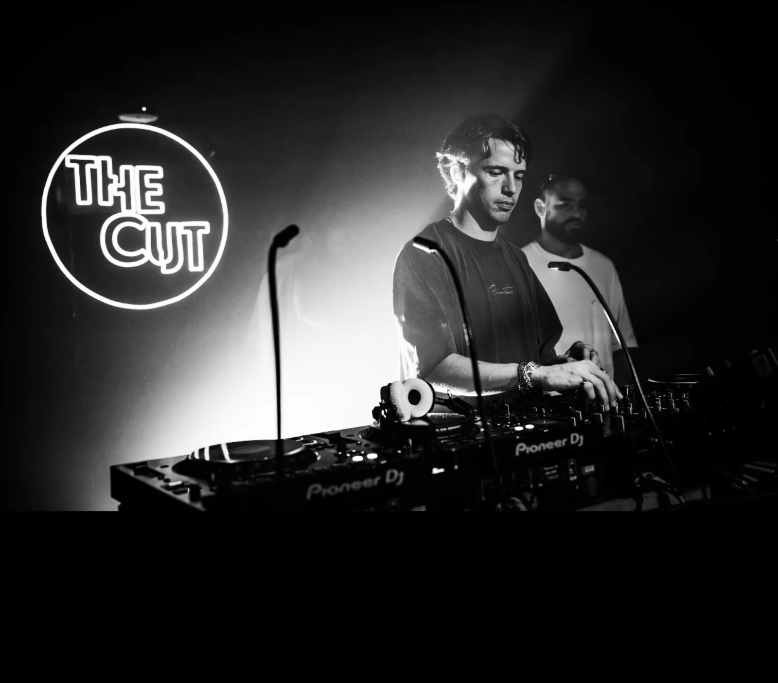 The booth at The Cut mid-set