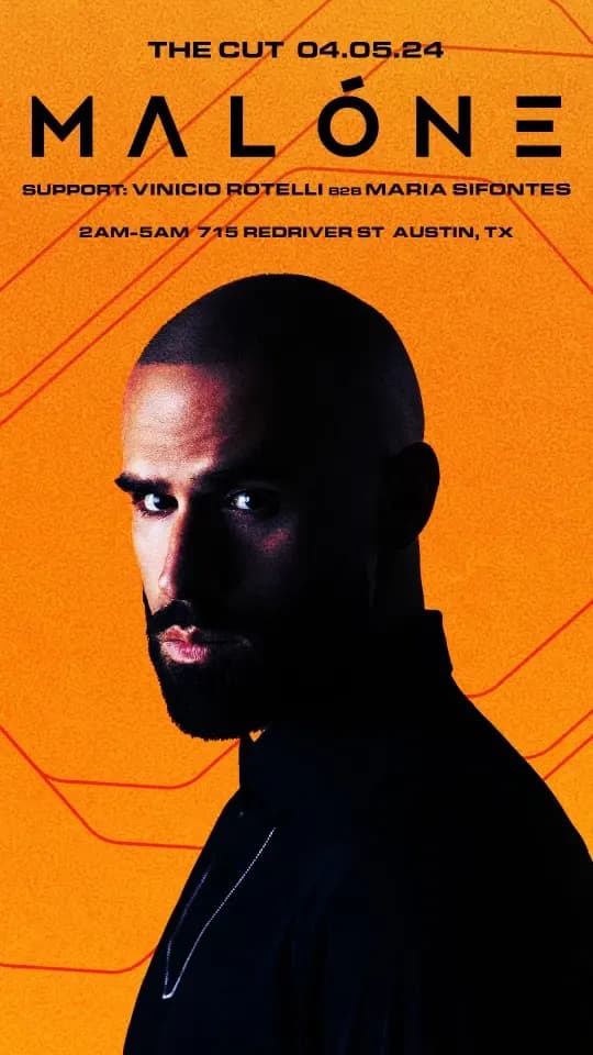 Flyer for Malone at The Cut