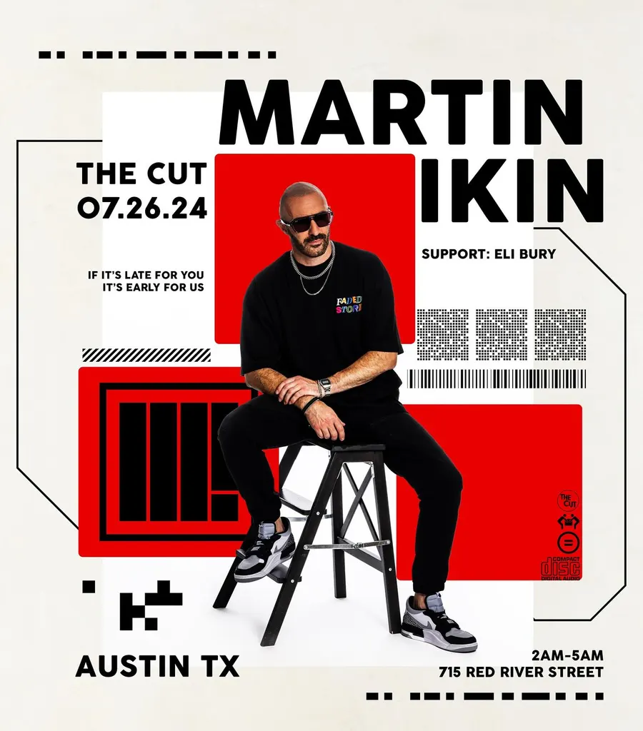 Flyer for Martin Ikin at The Cut