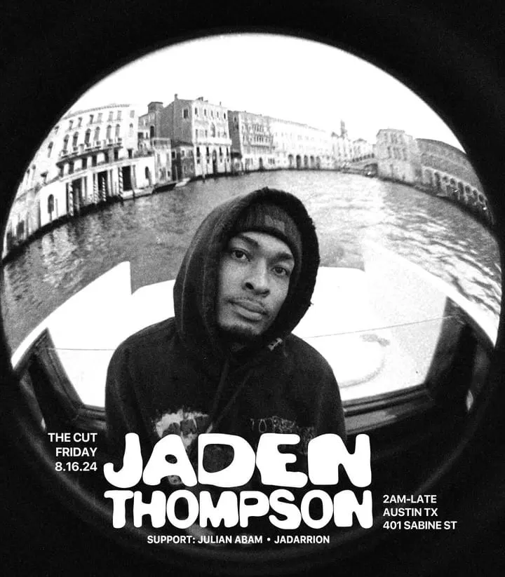 Flyer for Jaden Thompson at The Cut