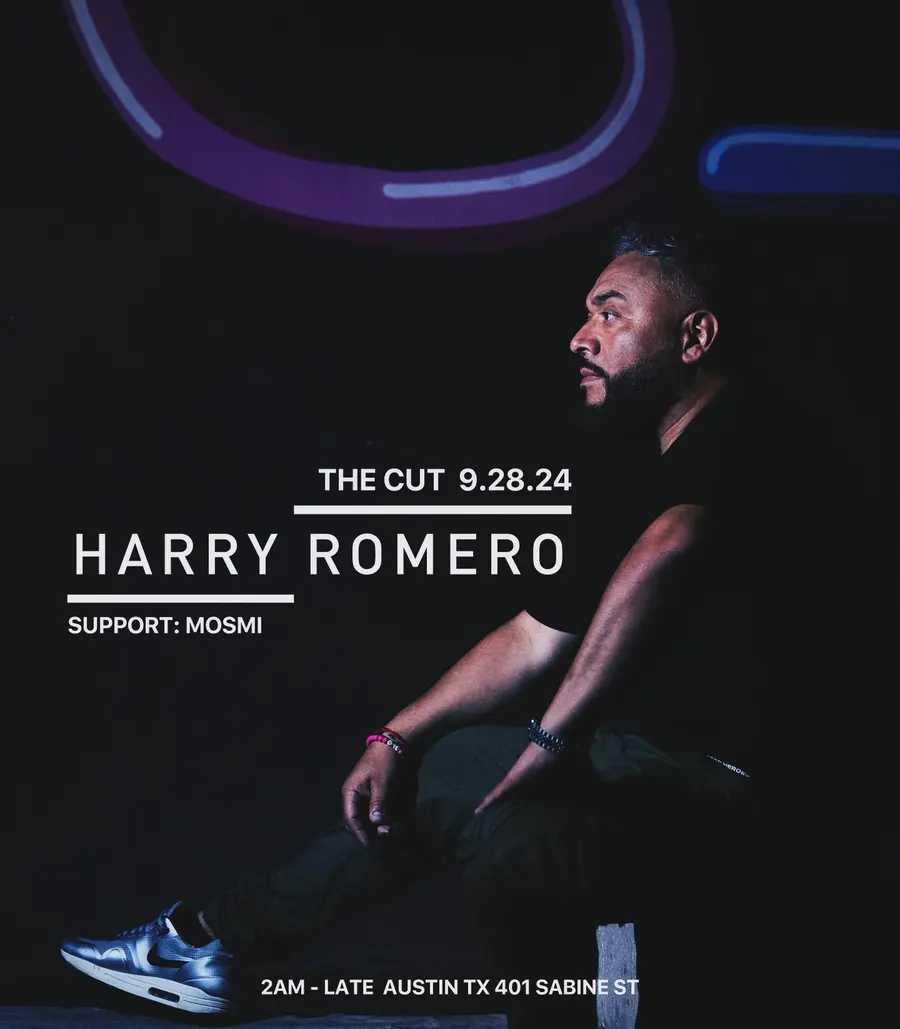 Flyer for Harry Romero at The Cut