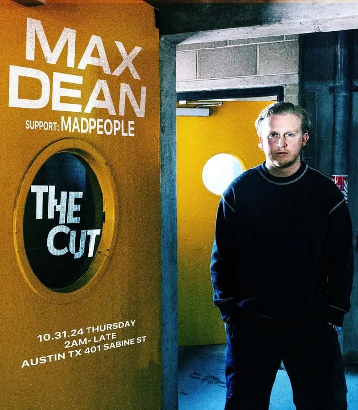 Flyer for Max Dean at The Cut