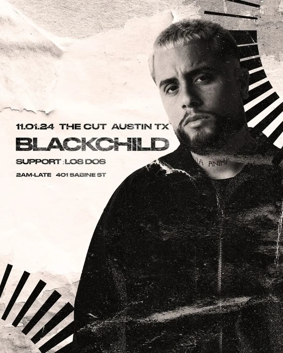 Flyer for Blackchild at The Cut