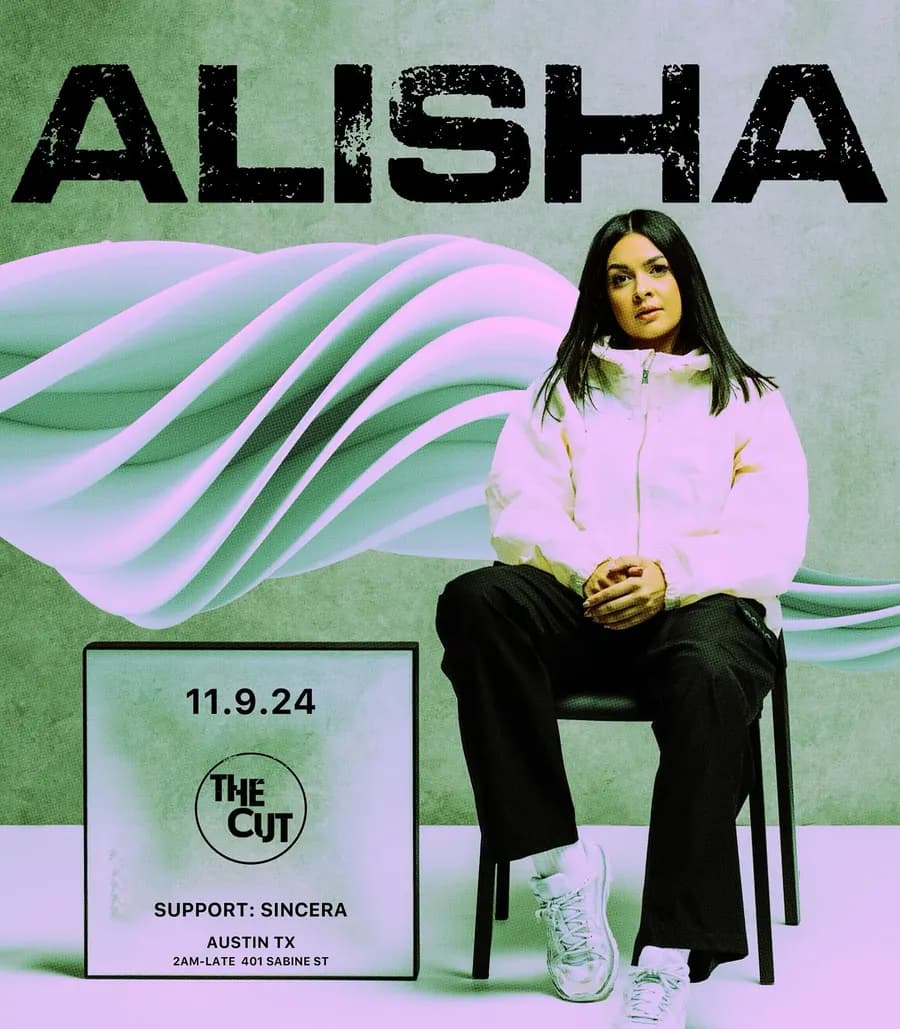 Flyer for Alisha at The Cut