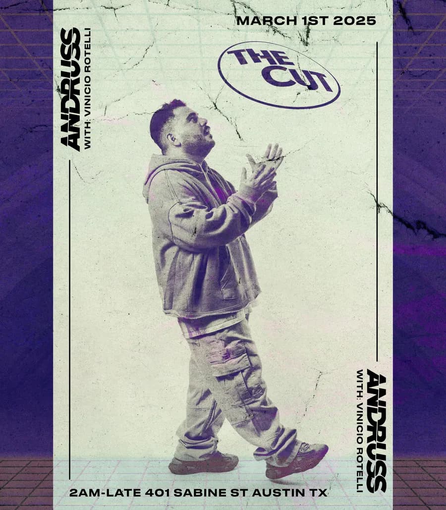 Flyer for Andruss at The Cut