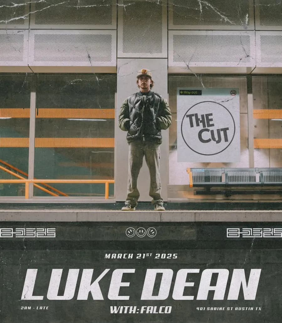 Flyer for Luke Dean at The Cut
