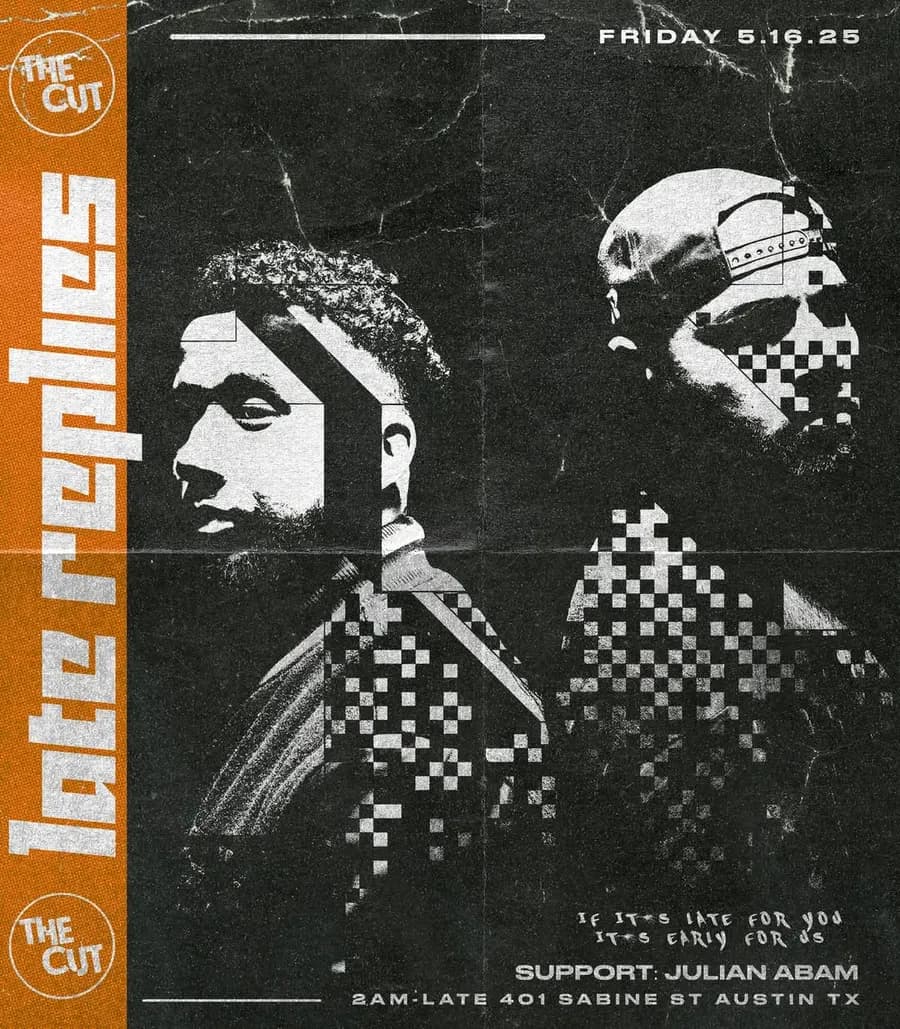 Flyer for Late Replies at The Cut