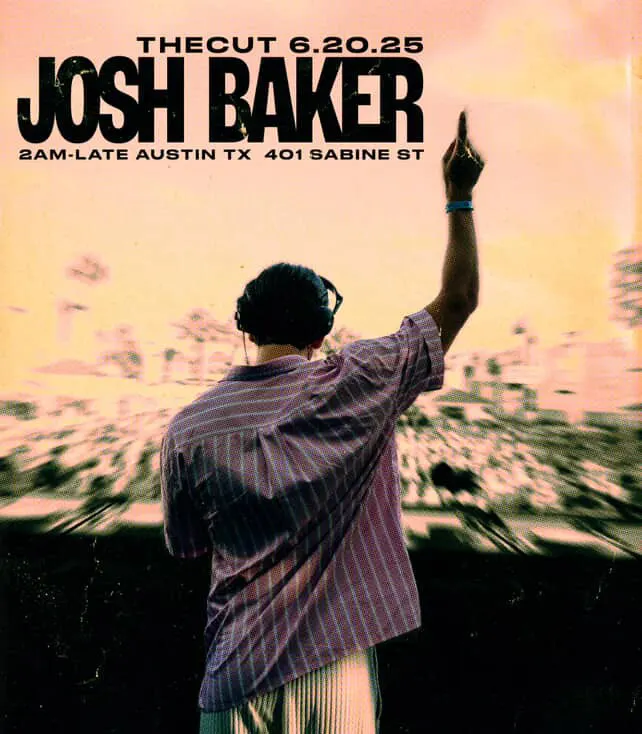 Flyer for Josh Baker at The Cut