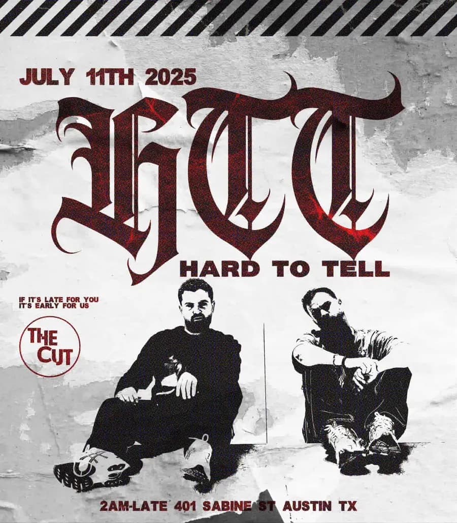 Flyer for Hard To Tell at The Cut