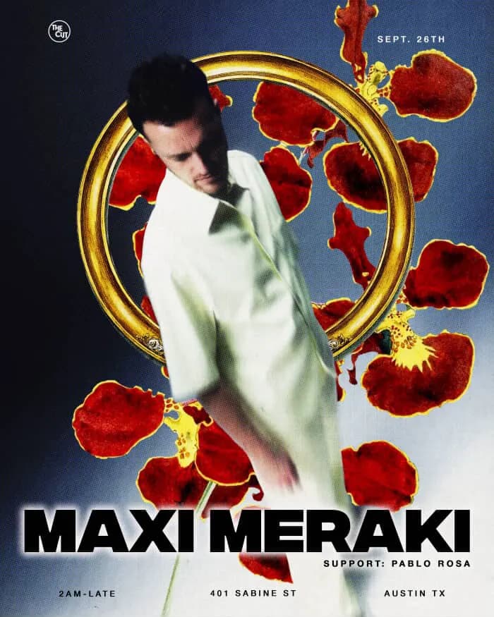 Flyer for Maxi Meraki at The Cut