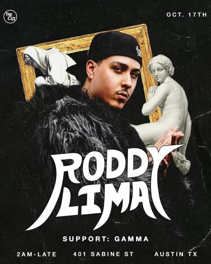 Flyer for Roddy Lima at The Cut