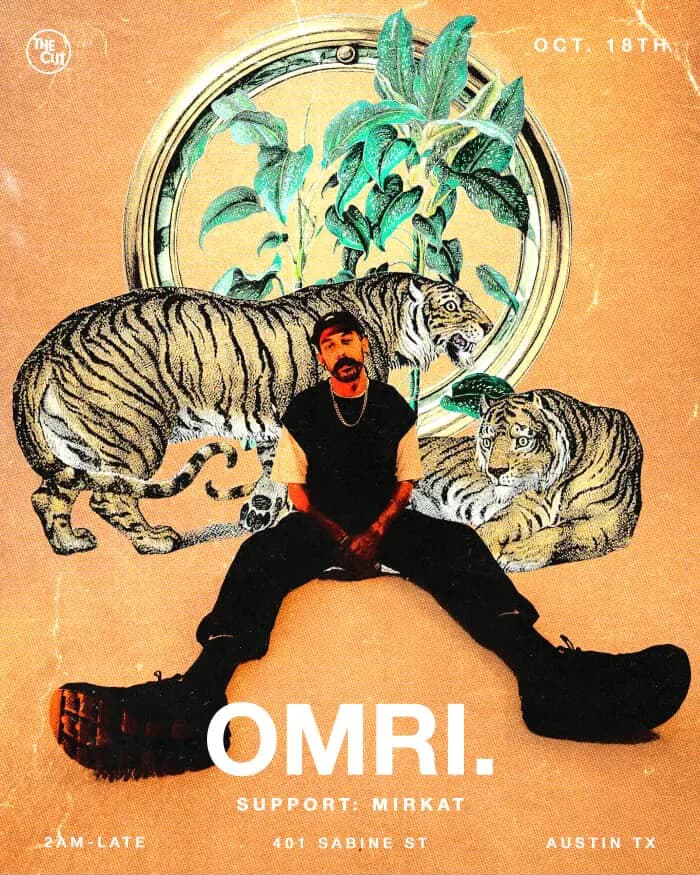 Flyer for Omri at The Cut